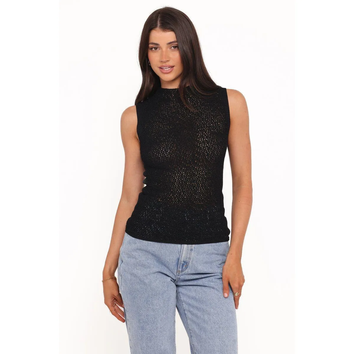 Brody Sheer Knit Top by Petal And Pup