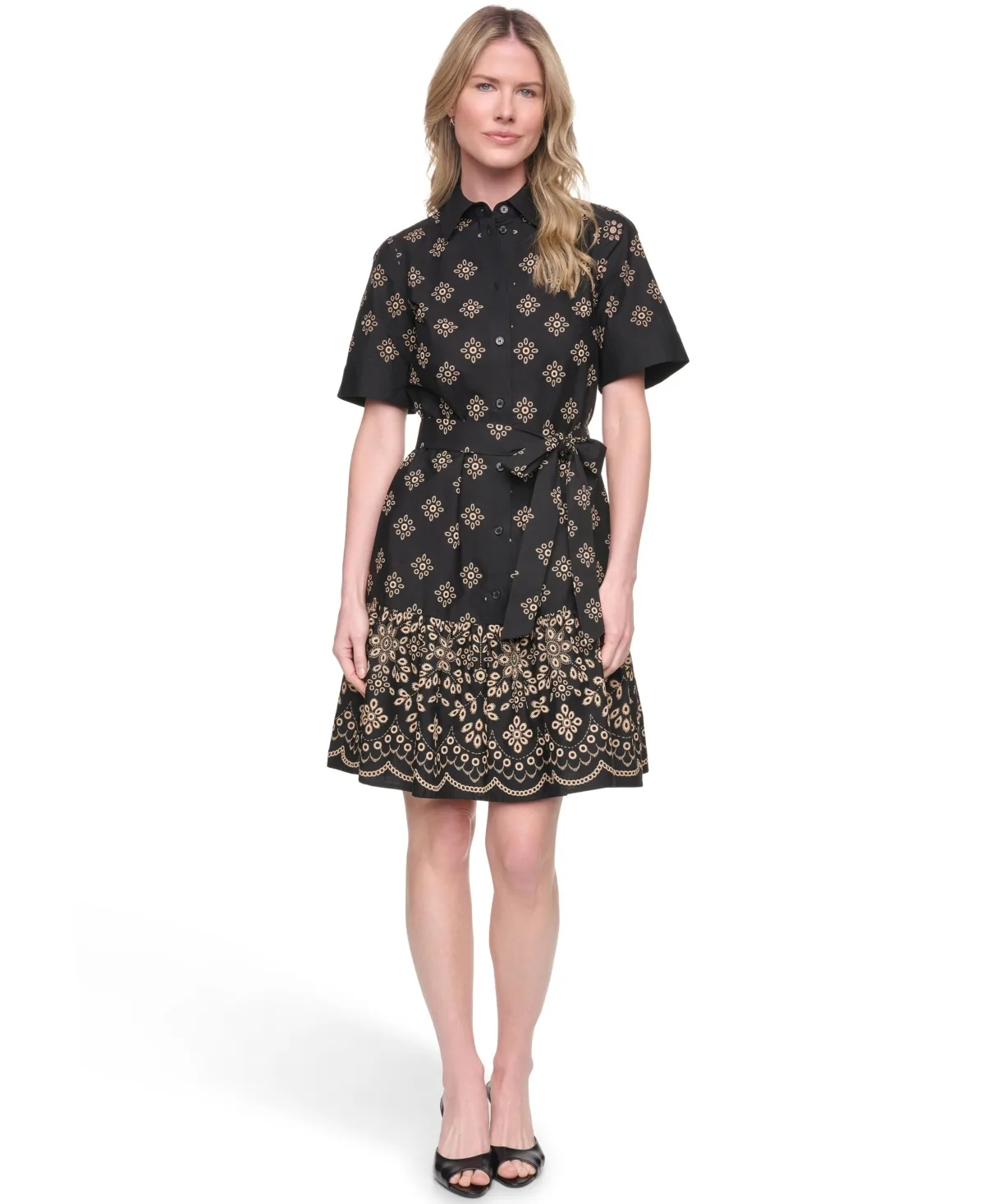 Cotton Poplin Shirt Dress by Jessica Howard