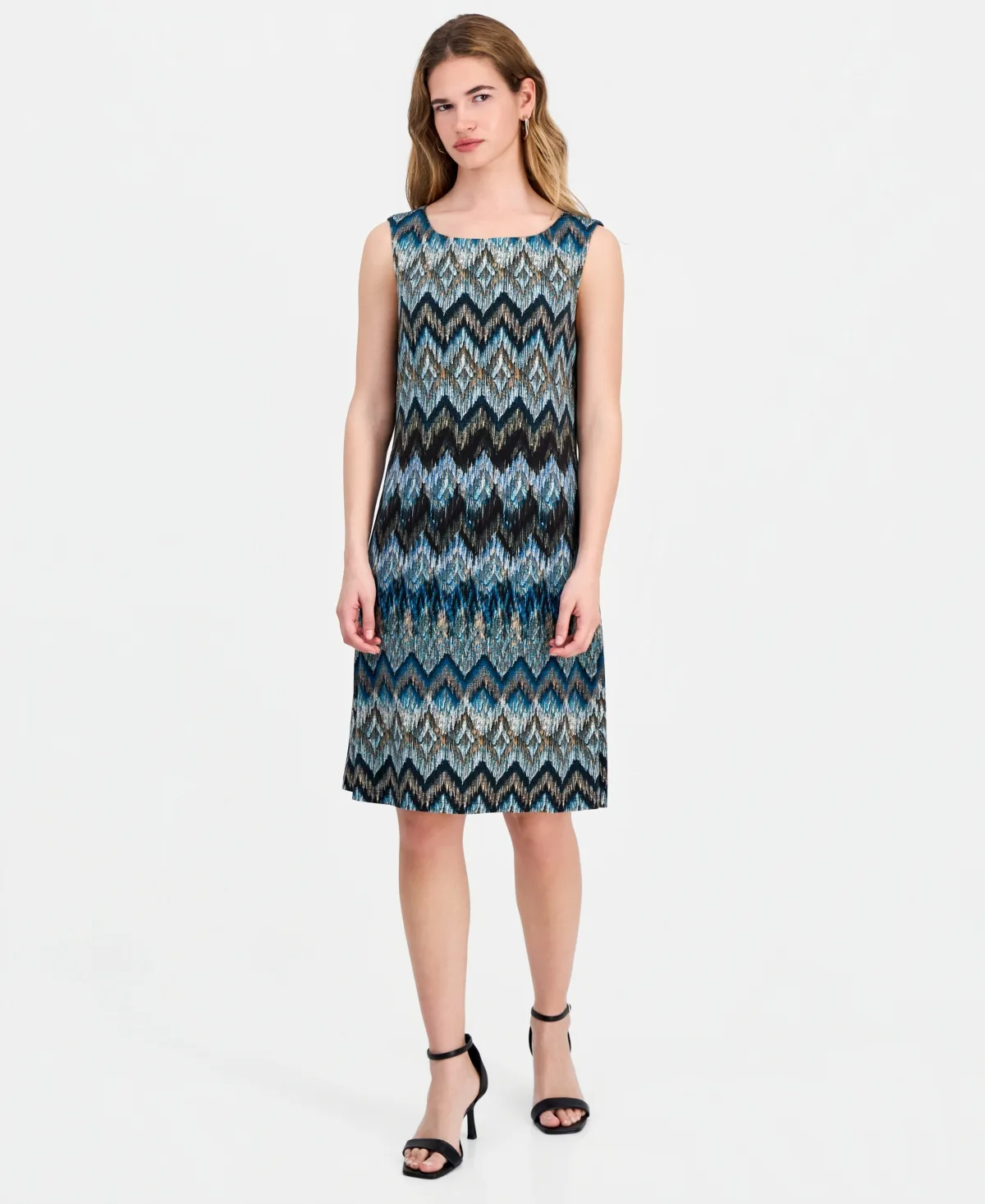 Round-Neck Sleeveless Sheath Dress by Connected