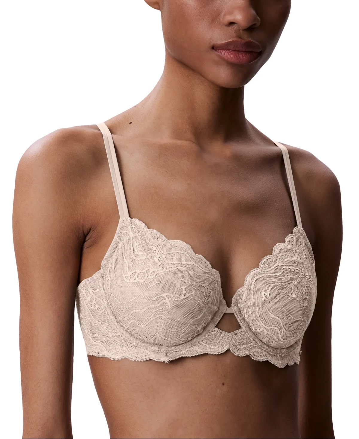 Sensual Stretch Lace Unlined Full-Coverage Bra by Calvin Klein