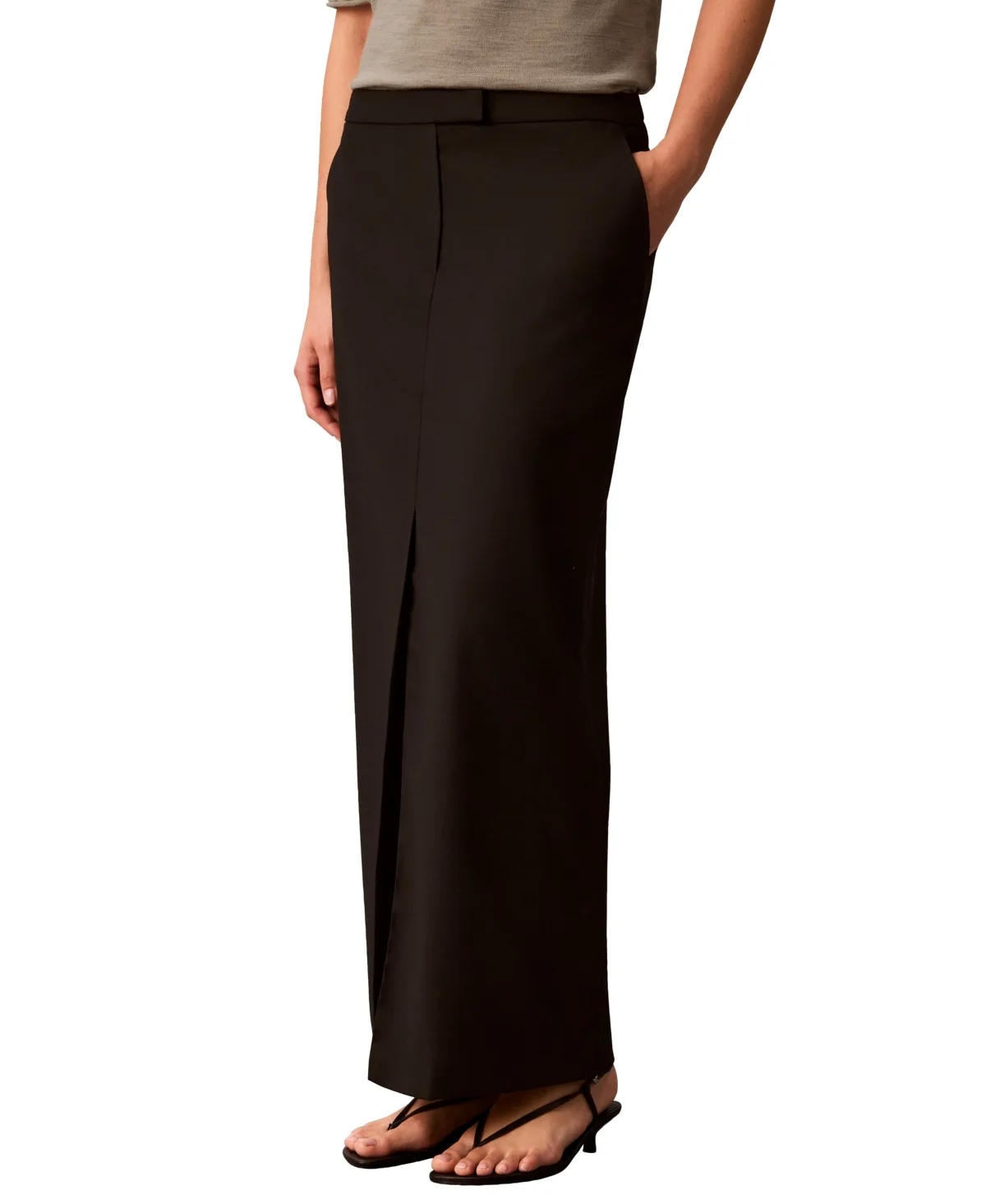 Tropical Bi-Stretch Pencil Skirt by Calvin Klein