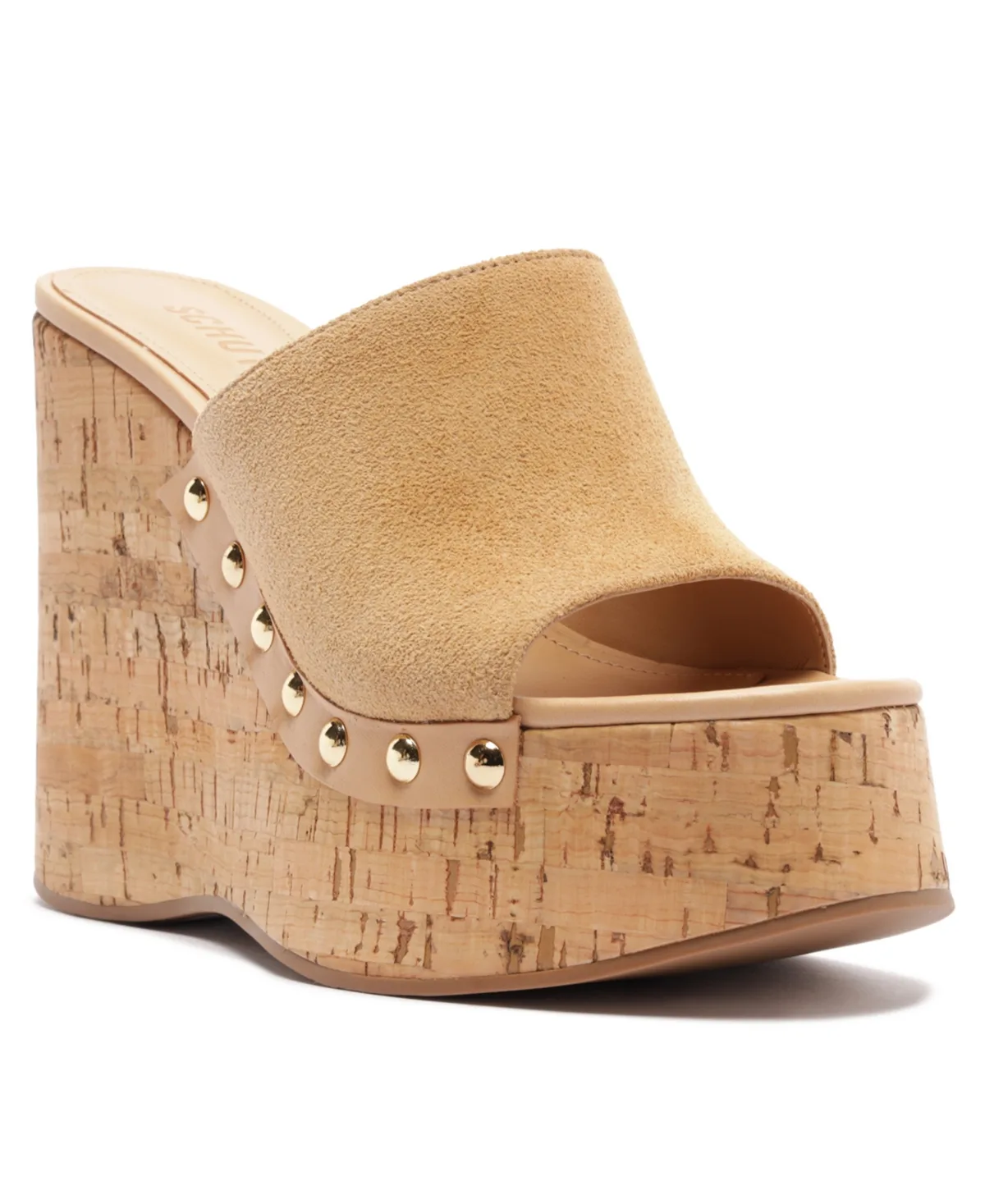 Dalle Studs Slip-On Wedge Sandals by Schutz