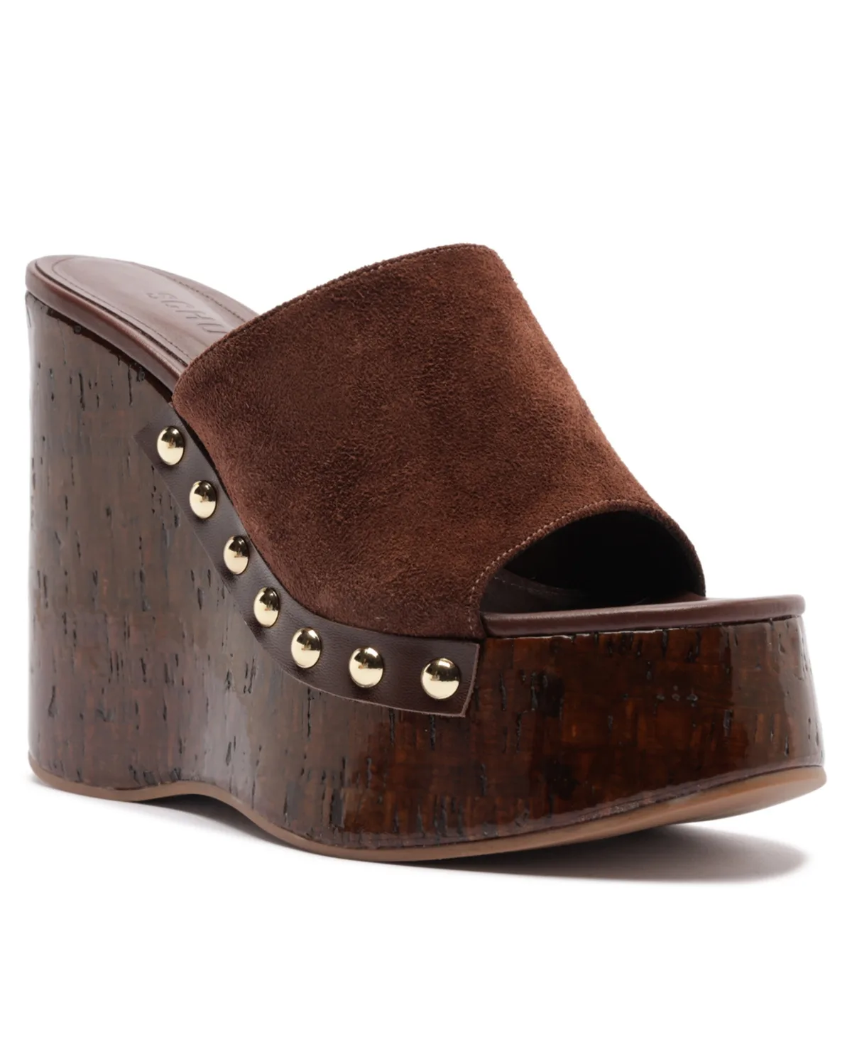 Dalle Studs Slip-On Wedge Sandals