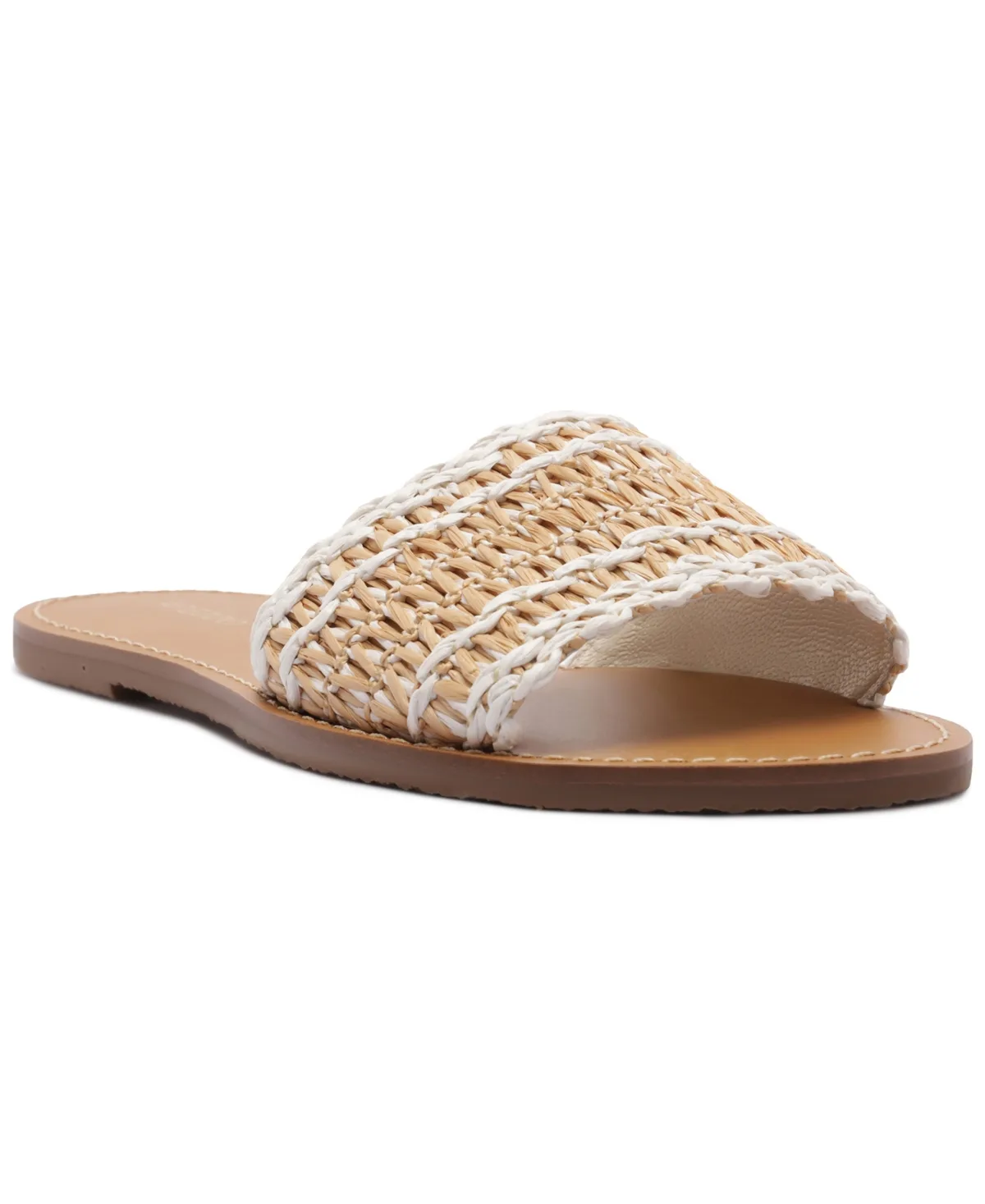 Liz Round Toe Flat Sandals