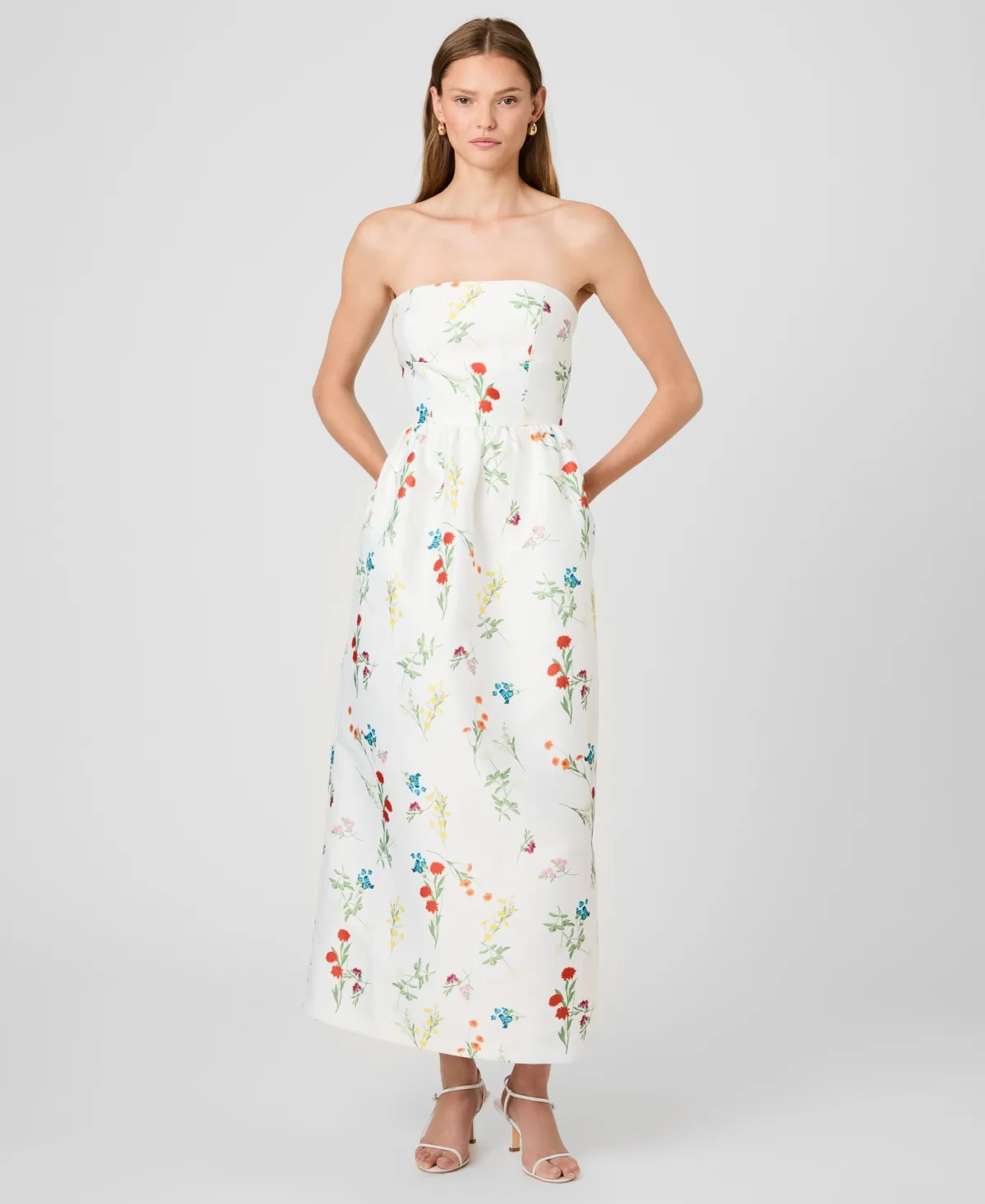 Strapless Printed Dress by French Connection