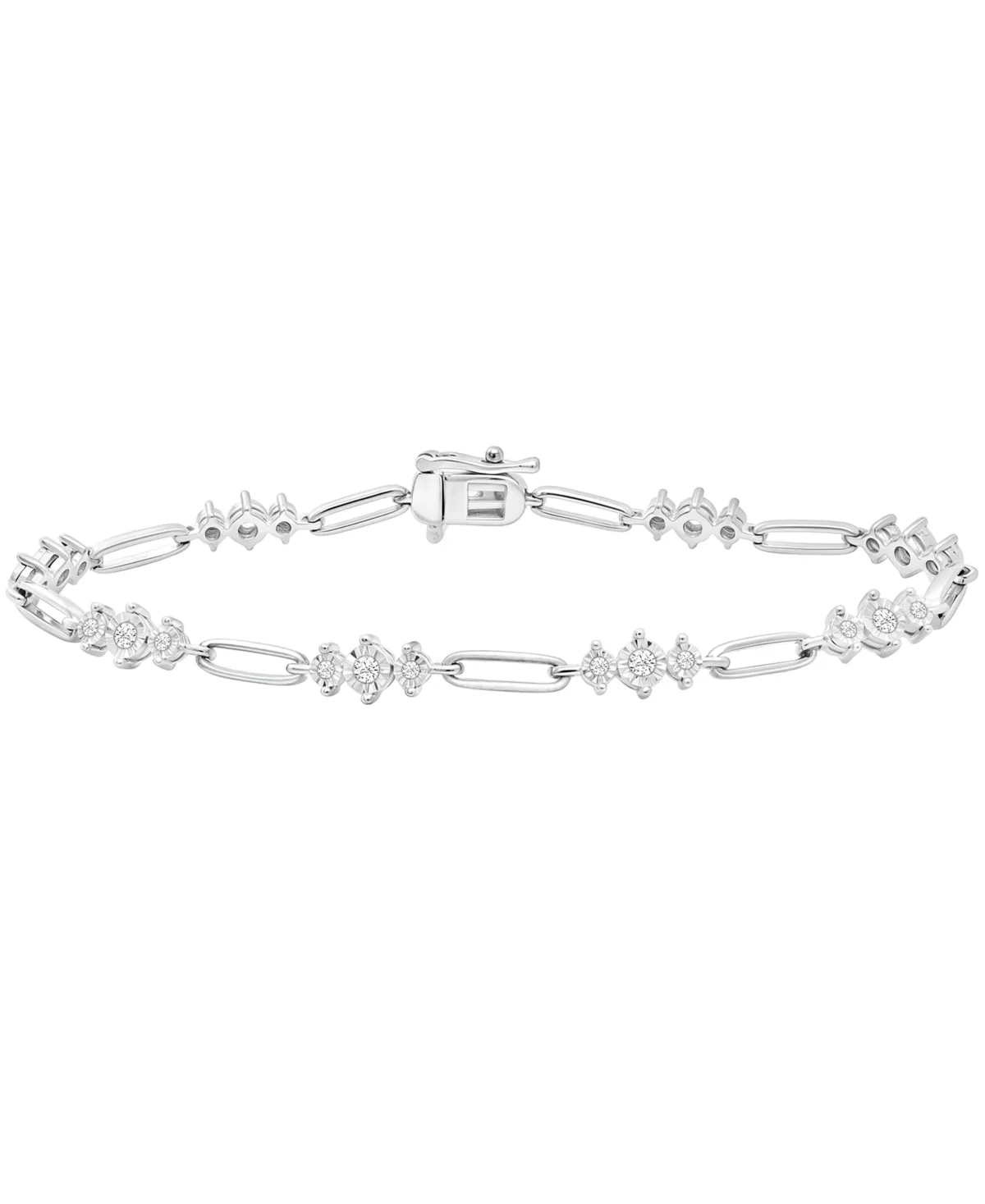 Diamond (1/2 ct. t.w.) Bracelet in Sterling Silver