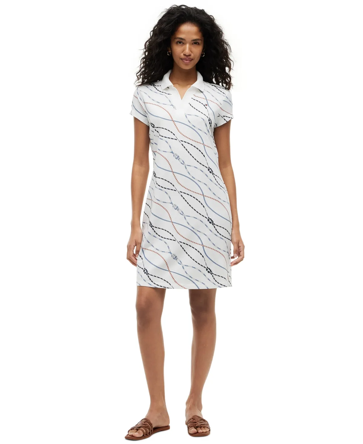 Cotton-Blend Short-Sleeve Polo Dress by Tommy Hilfiger