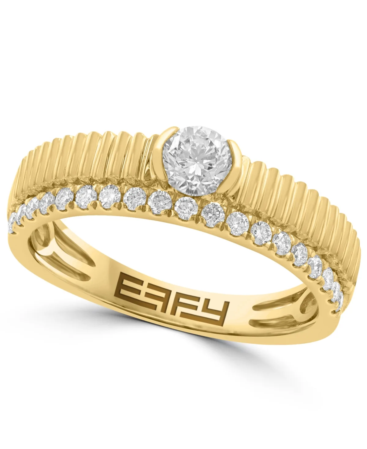 Diamond Ring (1/2 ct. t.w.) in 14k Yellow Gold by Effy Collection
