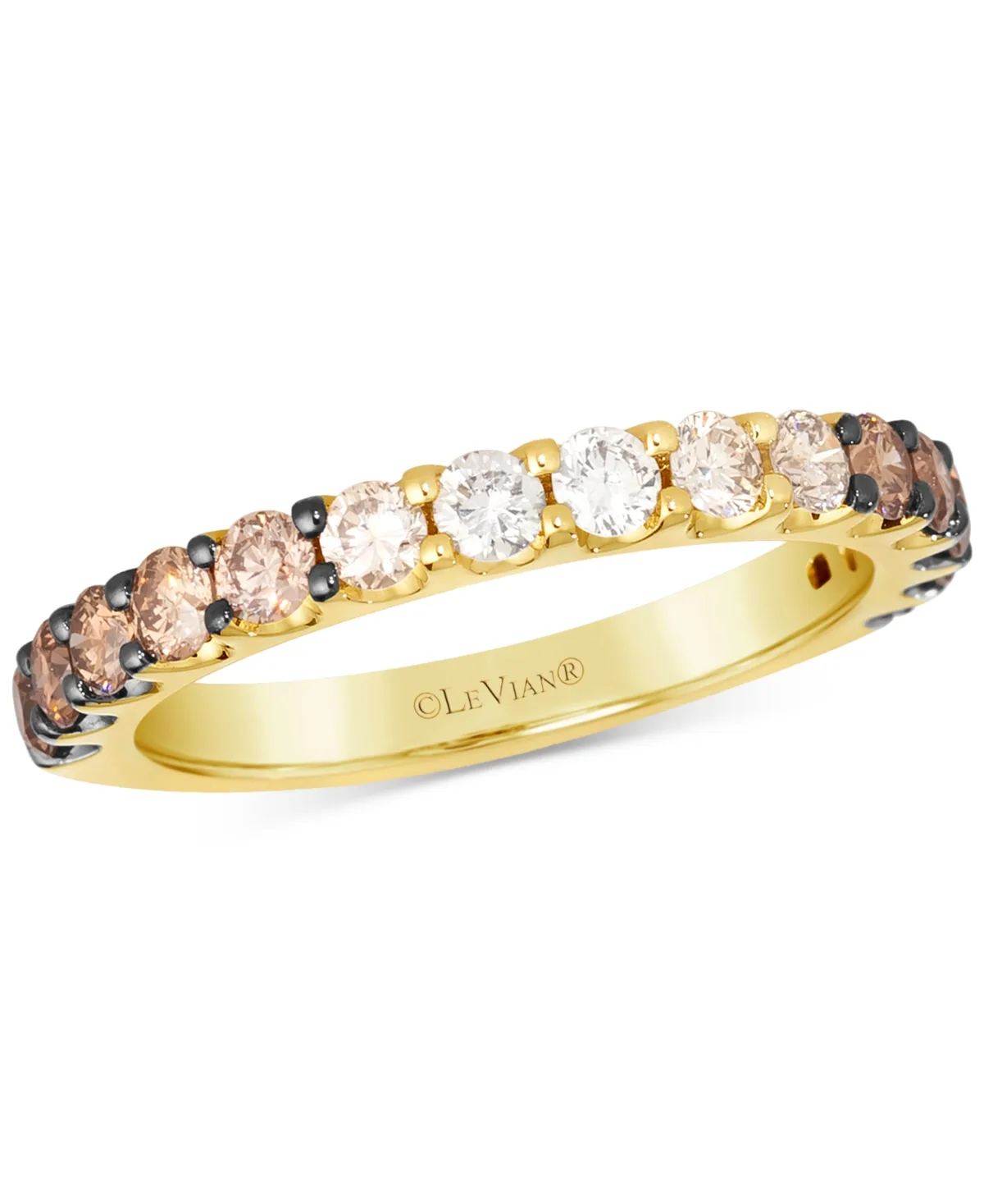 Chocolate Ombre Diamond Band (1 ct. t.w.) in 14k Rose Gold or 14k Yellow Gold
