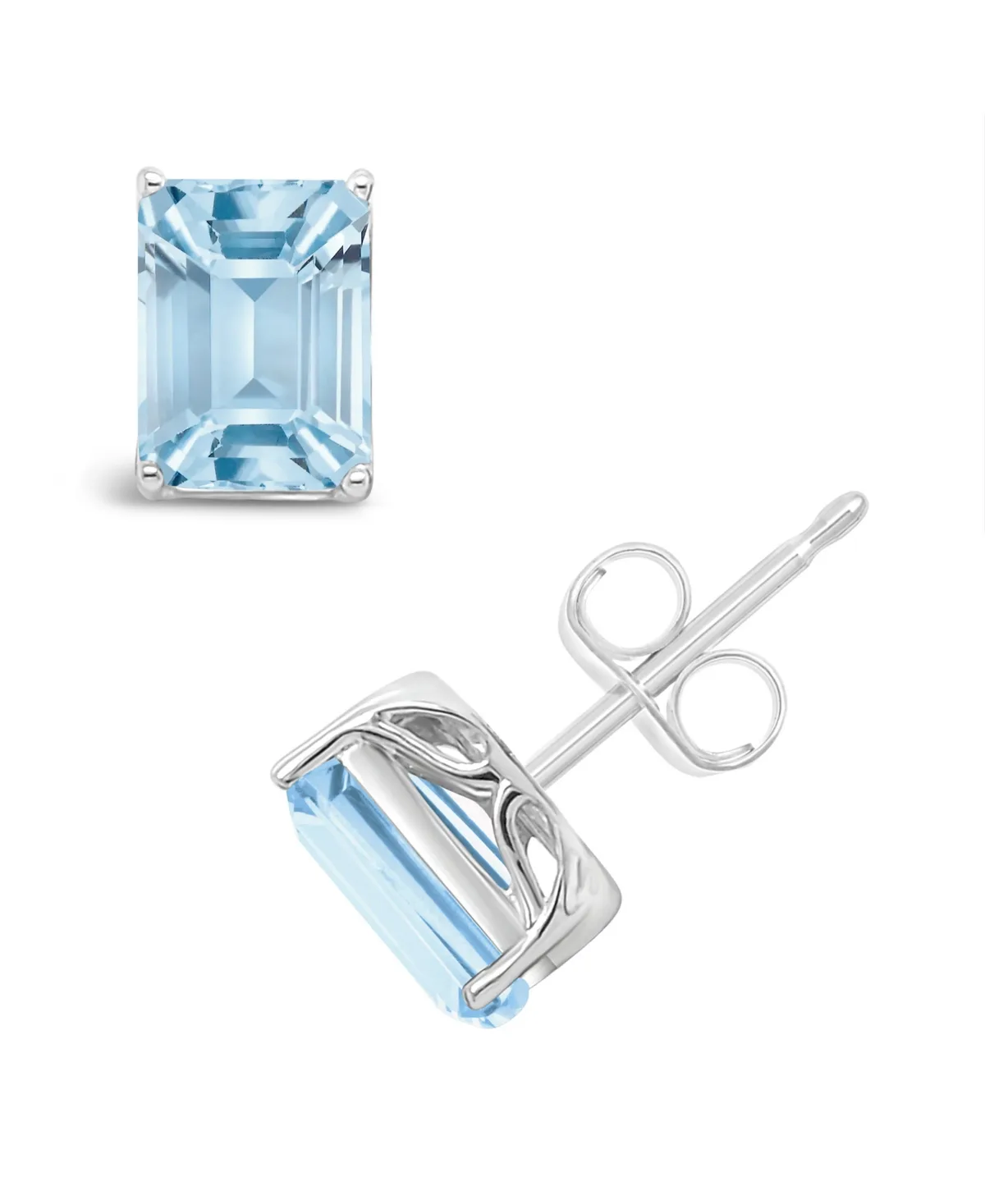 Rose Quartz (3-1/8 ct. t.w.) Stud Earrings in Sterling Silver by Macy's