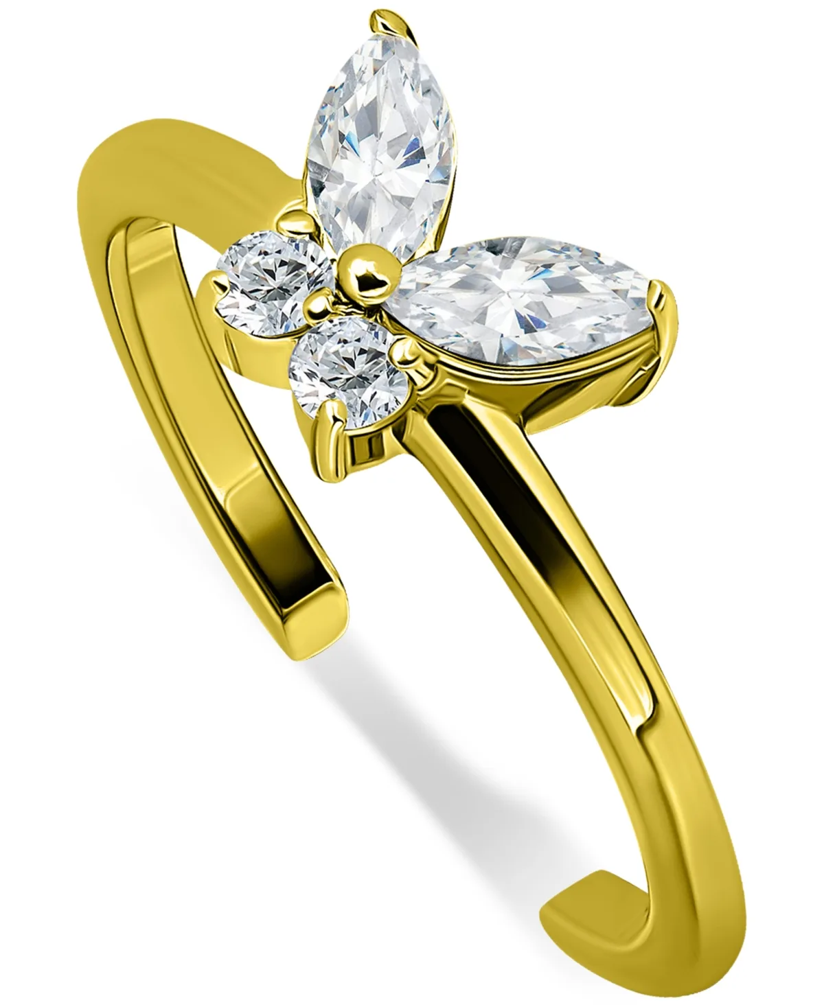 Cubic Zirconia Butterfly Toe Ring by Giani Bernini