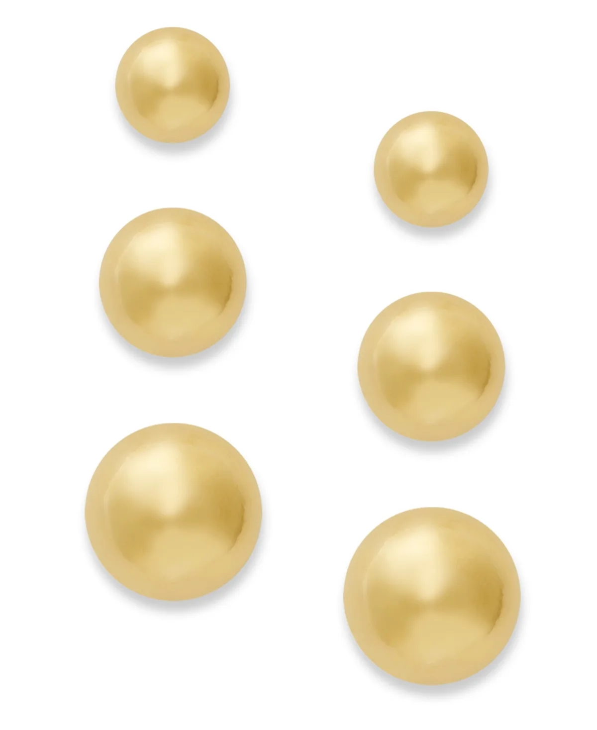 18k Gold Over Sterling Silver Earrings Set, Stud Earrings by Giani Bernini