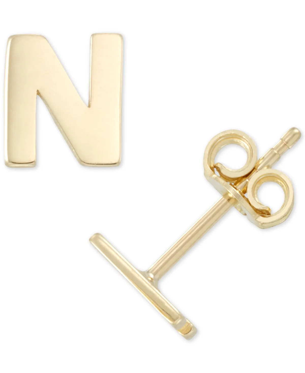 Initial Stud Earrings in 10k Gold by Macy's
