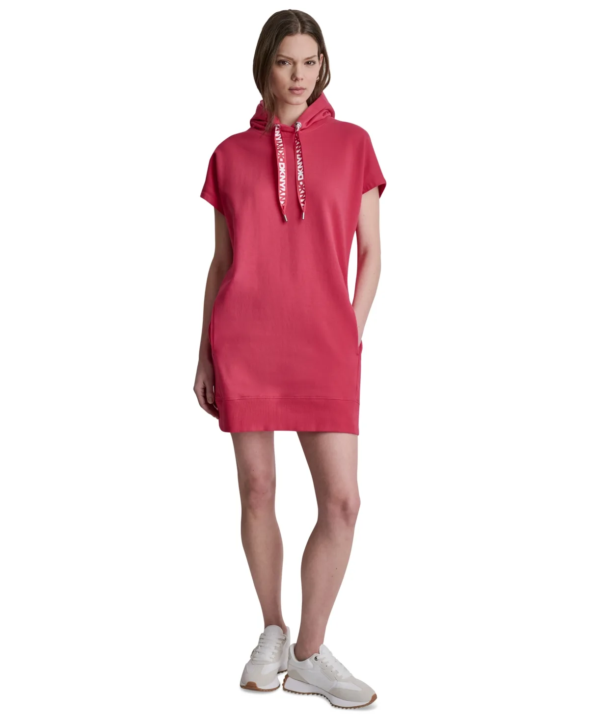 Two-Tone Hooded Mini Dress by Dkny Sport