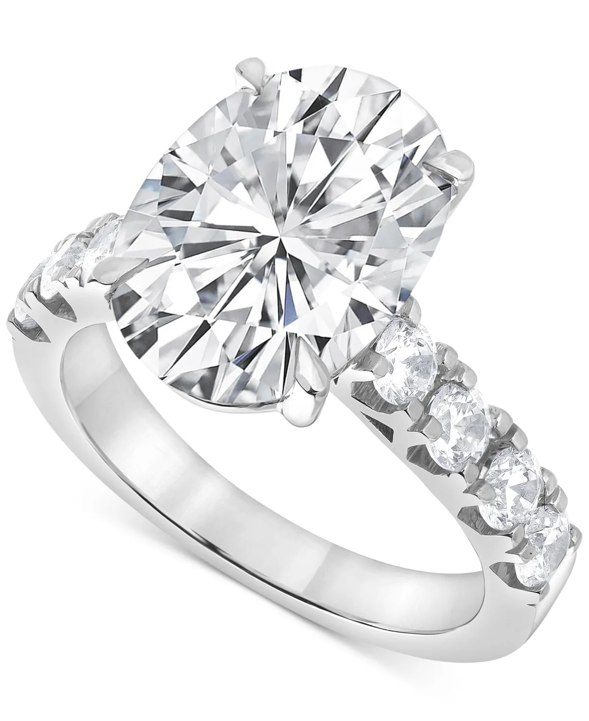 Certified Lab Grown Diamond Oval Engagement Ring (5 ct. t.w.) in 14k Gold