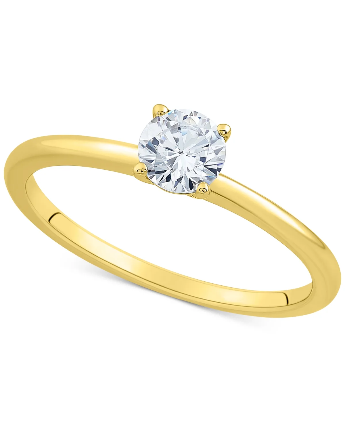 Grown with Love Igi Certified Lab Grown Diamond Engagement Ring (1/2 ct. t.w.) in 14k White or Yellow Gold