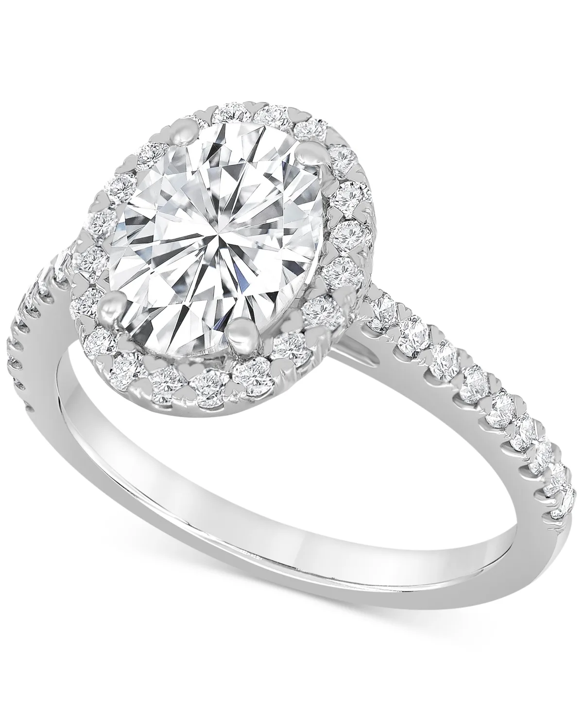 Certified Lab Grown Diamond Halo Engagement Ring (2-1/2 ct. t.w.) in 14k Gold by Badgley Mischka
