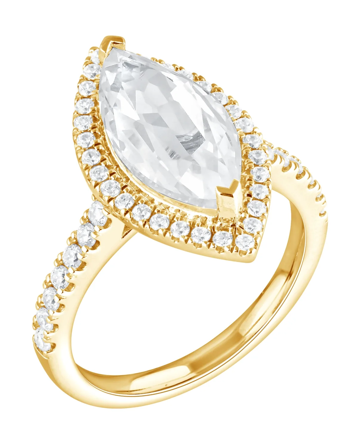 Lab Grown White Diamond Solitaire Ring (4-1/2 ct. t.w.) in 14k White Gold by Badgley Mischka