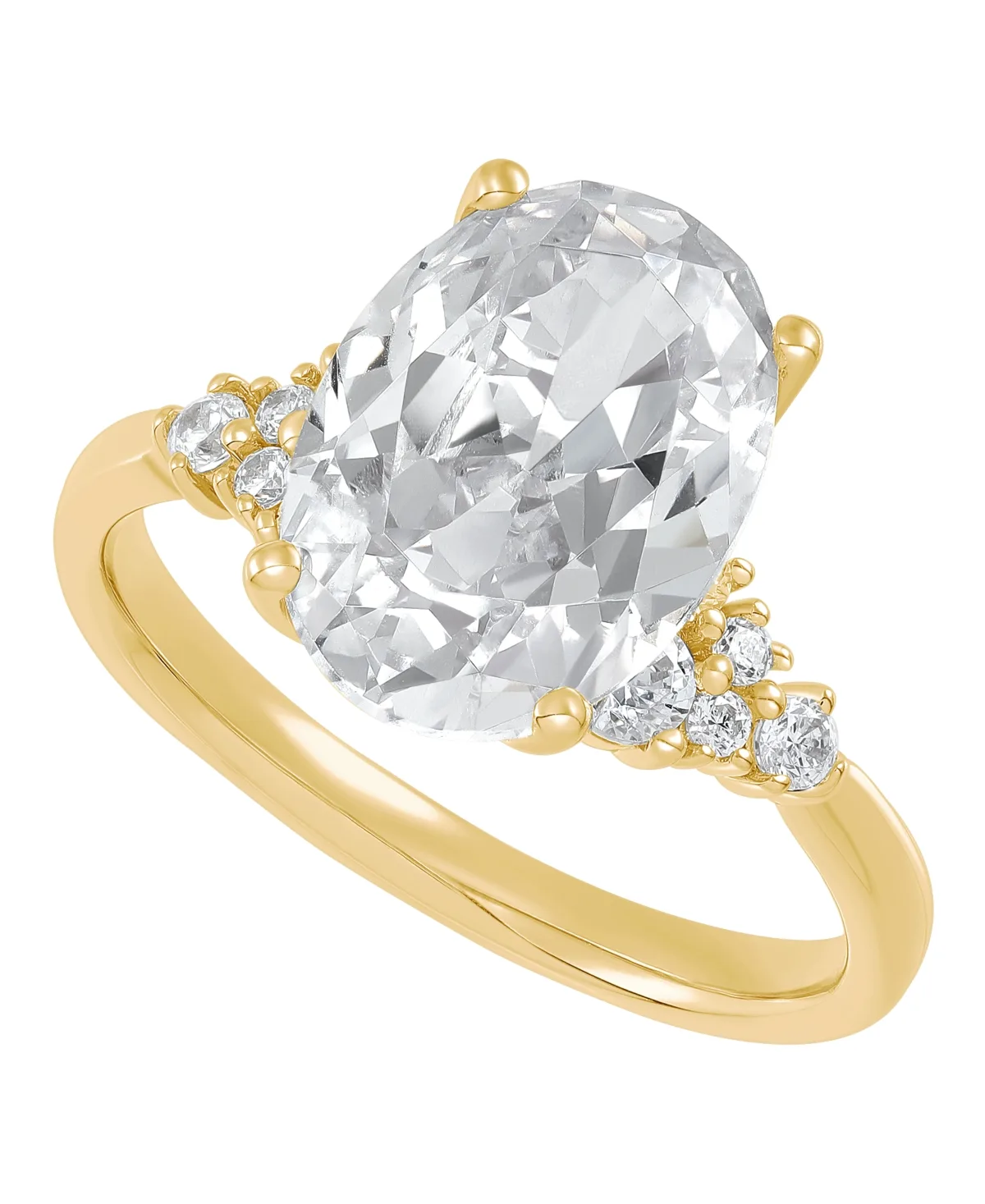 Igi Certified Lab Grown Diamond Ring (4-1/3 ct. t.w.) in 14k White or Yellow Gold