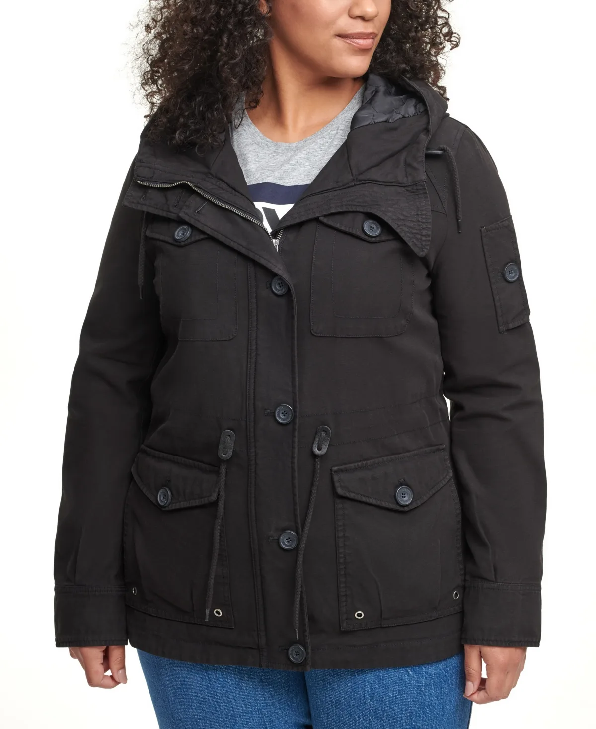 Cotton Hood Utility Jacket by Levi's