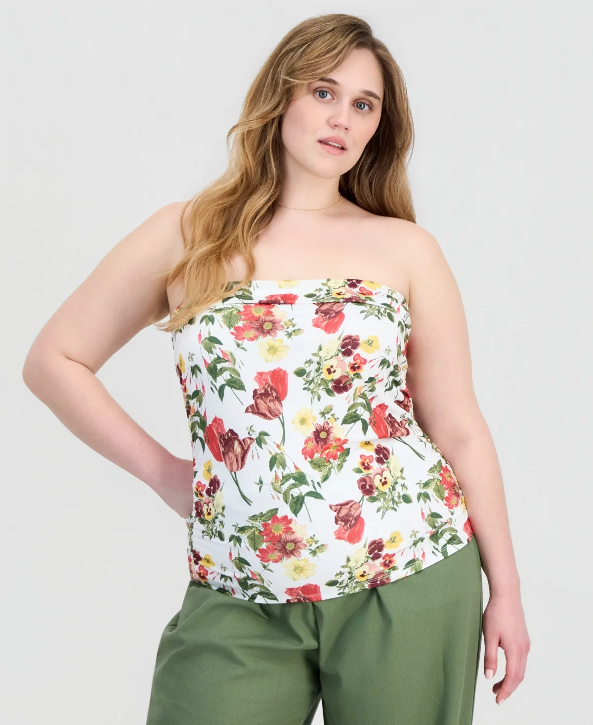 Strapless Ruched Tube Top by Full Circle Trends