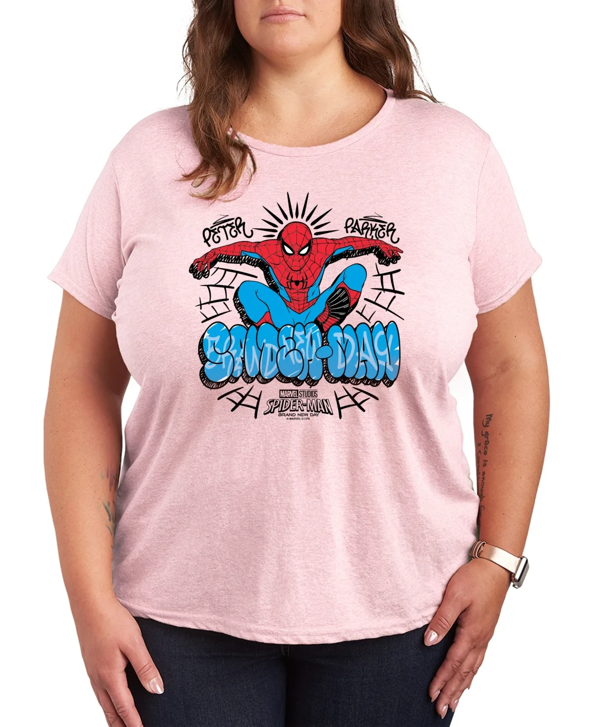 Spider-Man Brand New Day Peter Parker Graphic T-Shirt by Hybrid Apparel