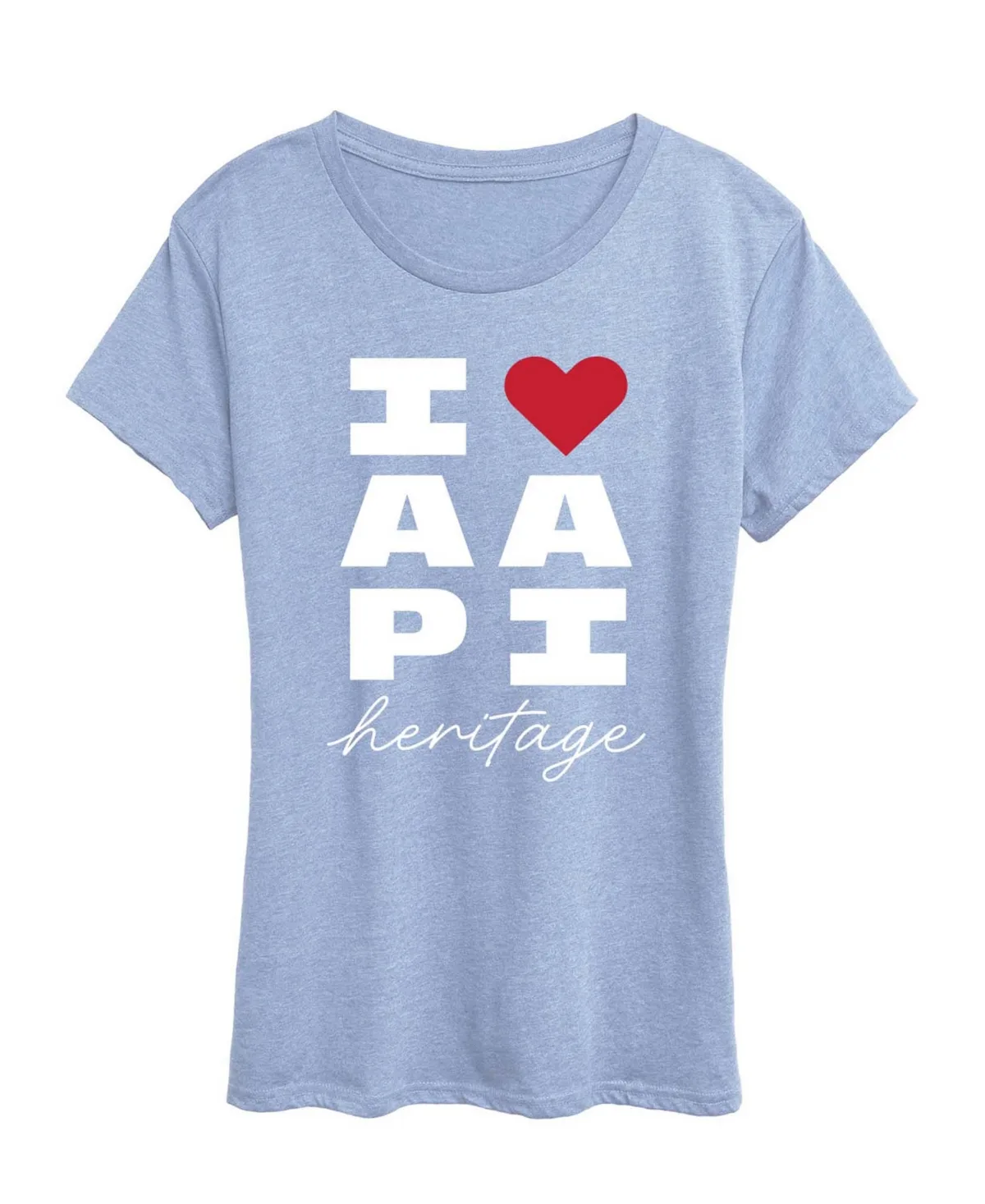 Instant Message Heart Aapi Heritage Graphic T-Shirt by Hybrid Apparel