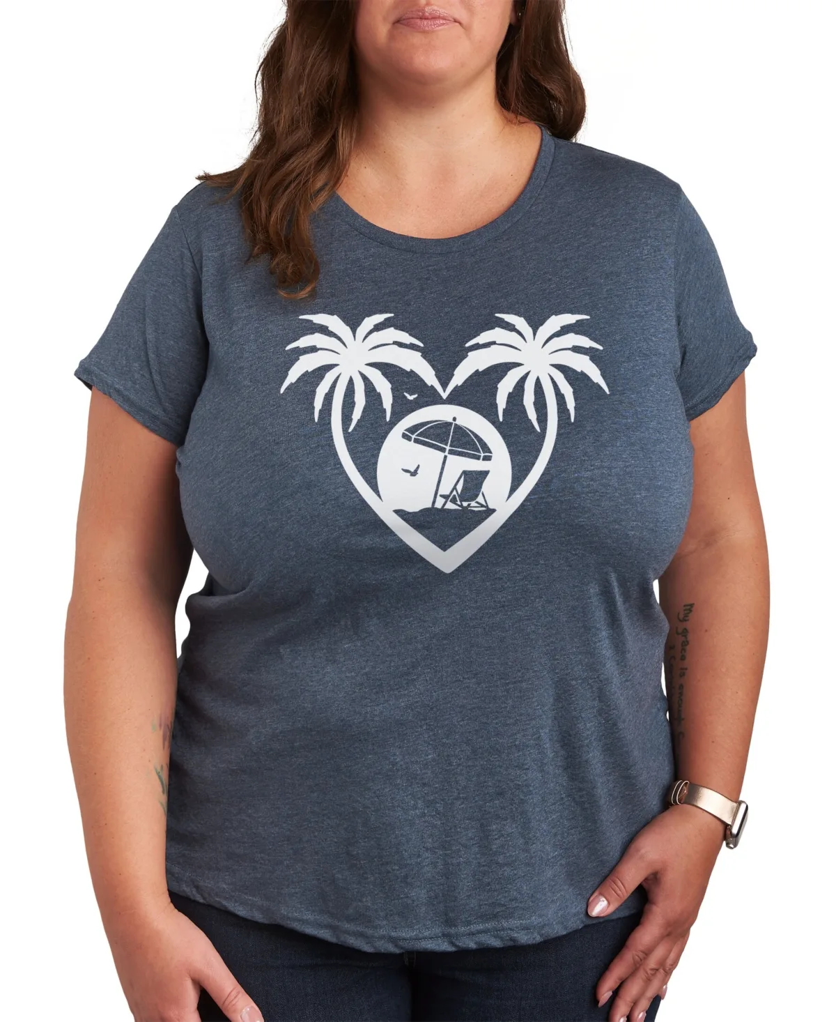 Palm Tree Graphic T-Shirt by Hybrid Apparel