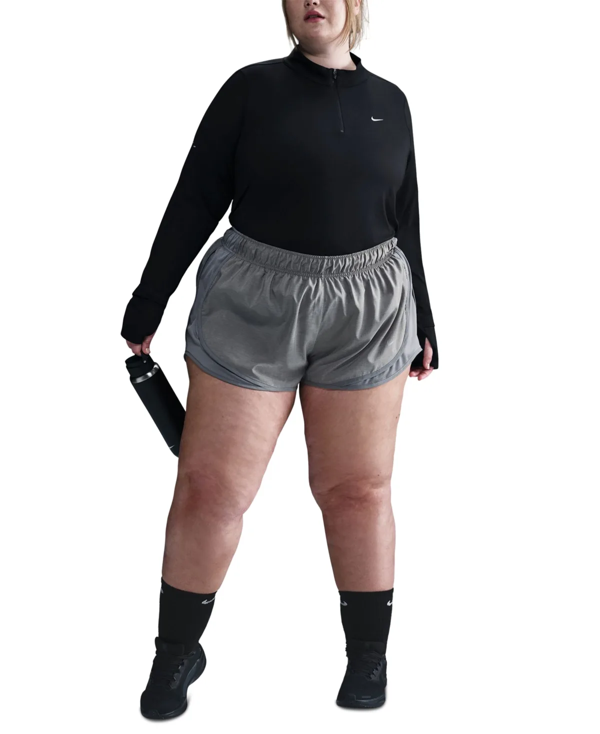 Tempo Dri-Fit Mid-Rise 3" Brief-Lined Running Shorts by Nike
