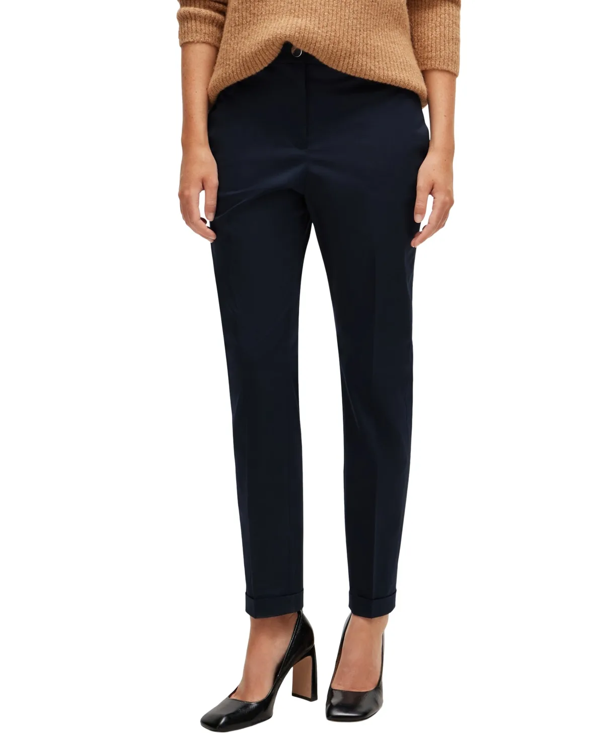 Boss by Hugo Boss Stretch-Cotton Twill Regular-Fit Trousers by Hugo Boss