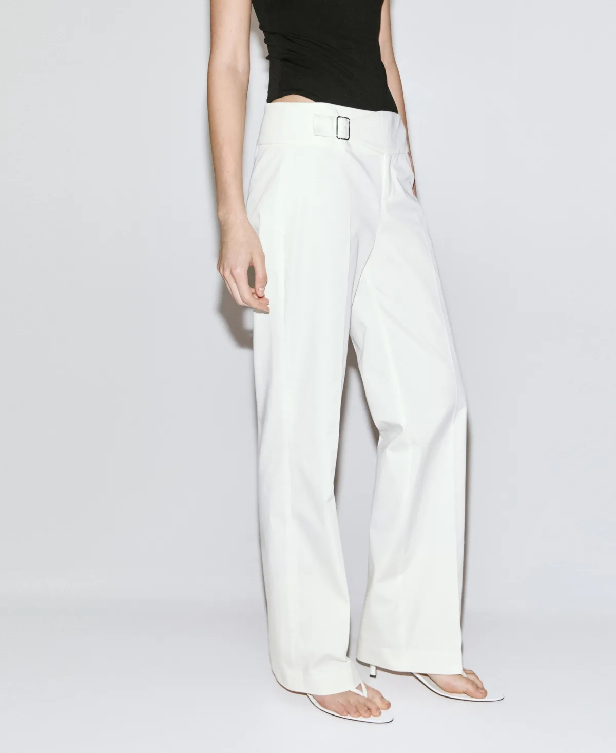 Belt Straight-Fit Pants by Mango