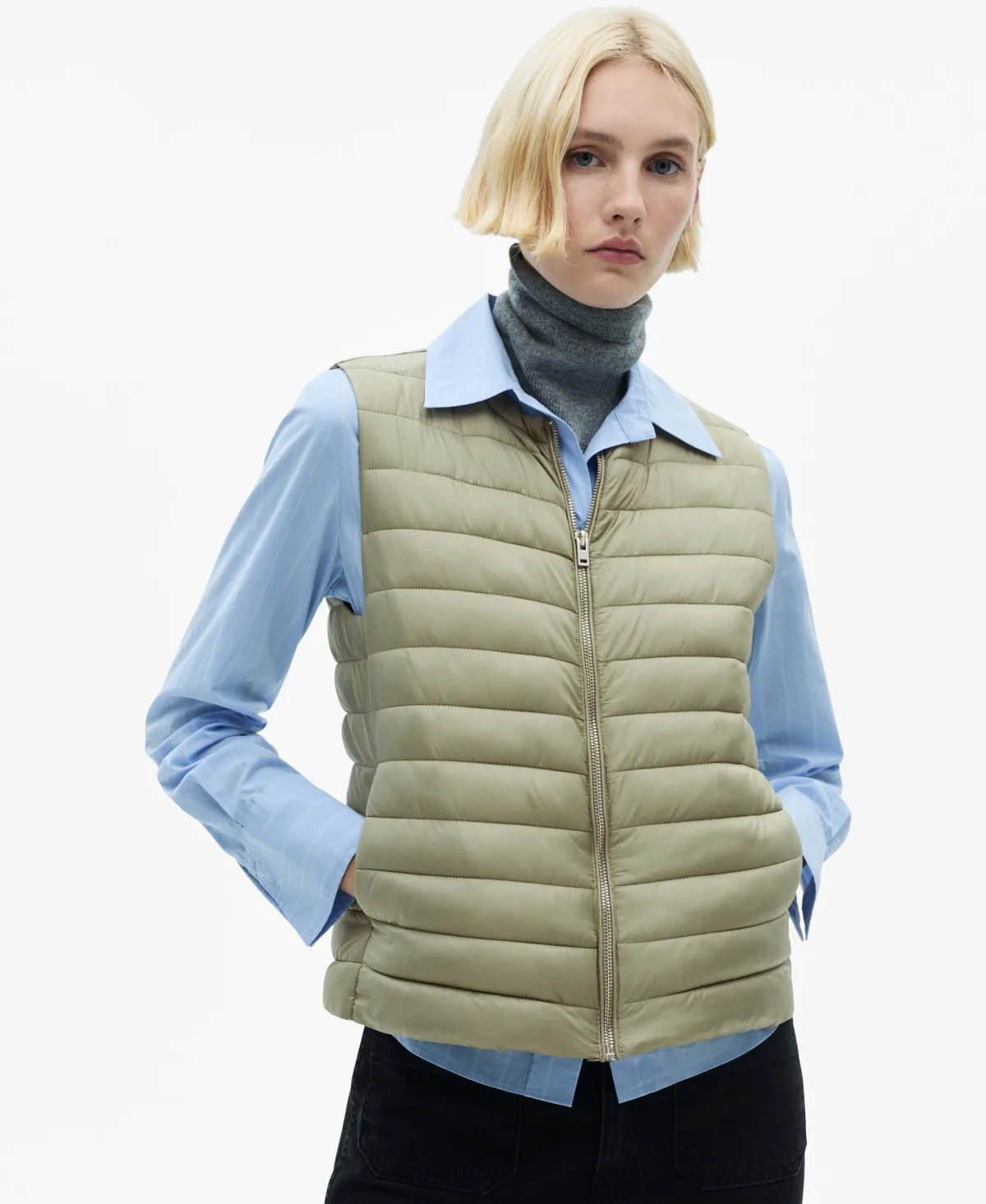 Quilted Gilet Vest by Mango