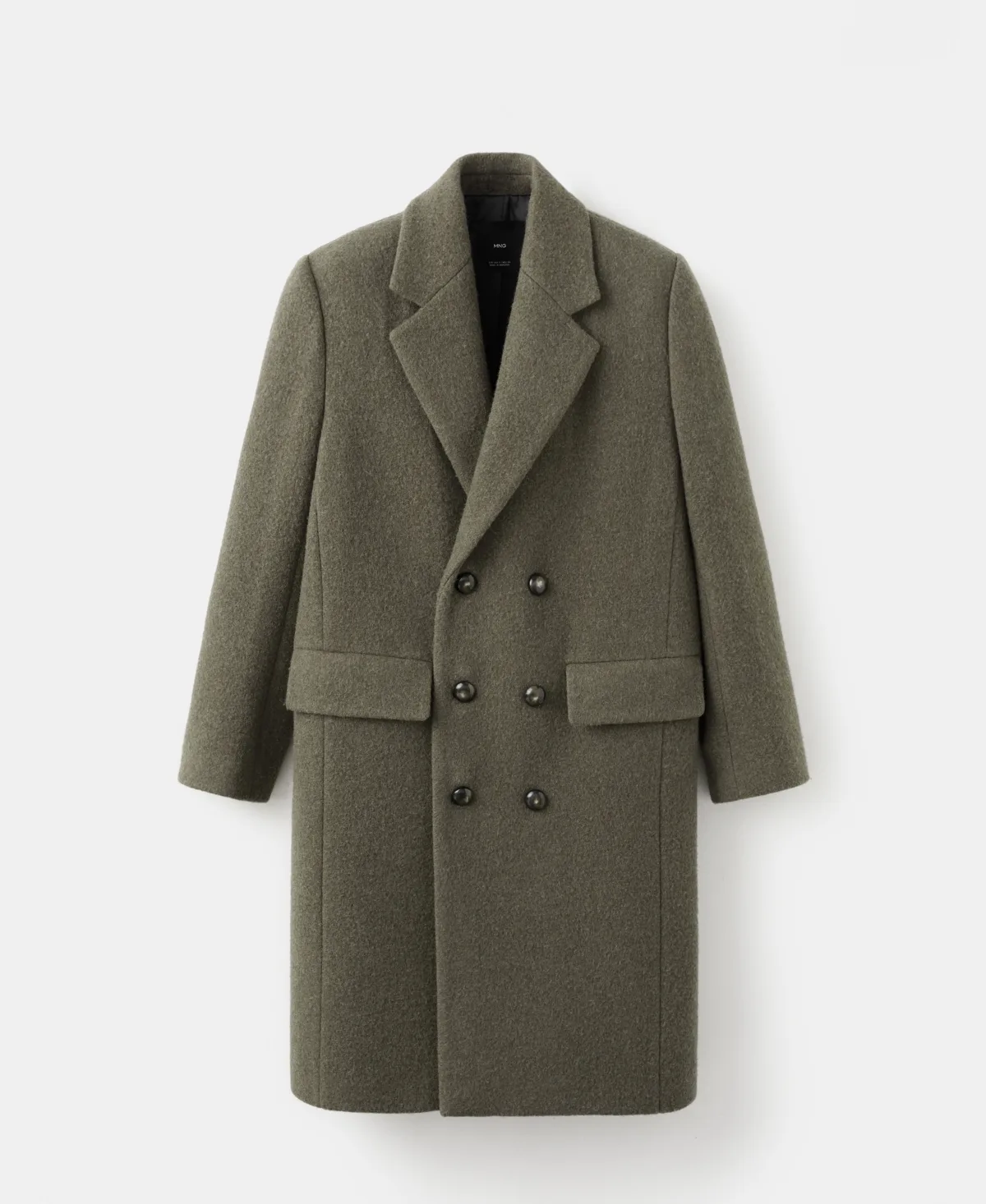 Double-Breasted Wool Coat by Mango