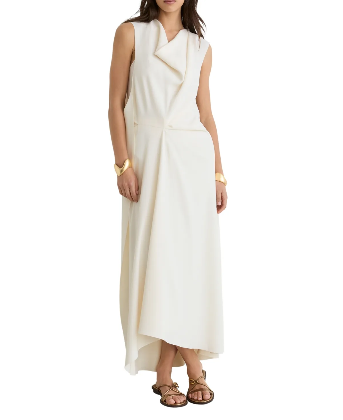 Dorota Drape Detail Midi Dress