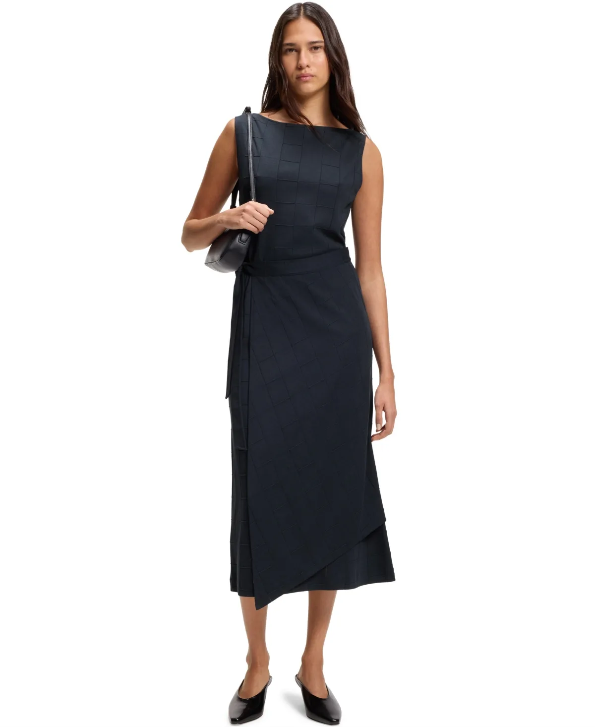 Boss by Hugo Boss Slim-Fit Checked Jersey Dress by Hugo Boss