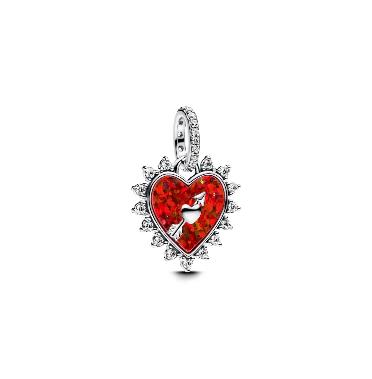 Spinnable Arrow Heart Dangle Charms by Pandora