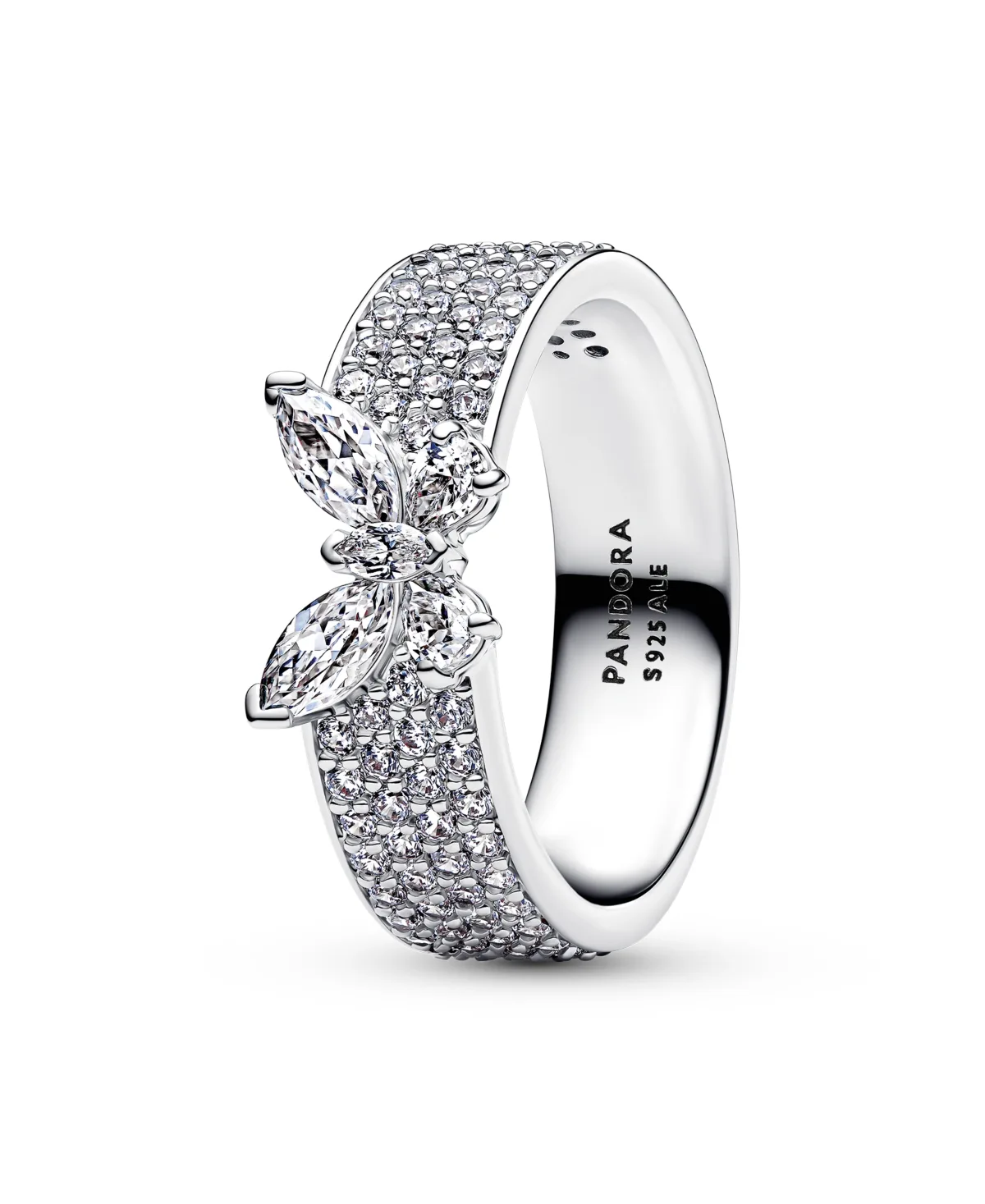 Sparkling Butterfly Bold Ring by Pandora
