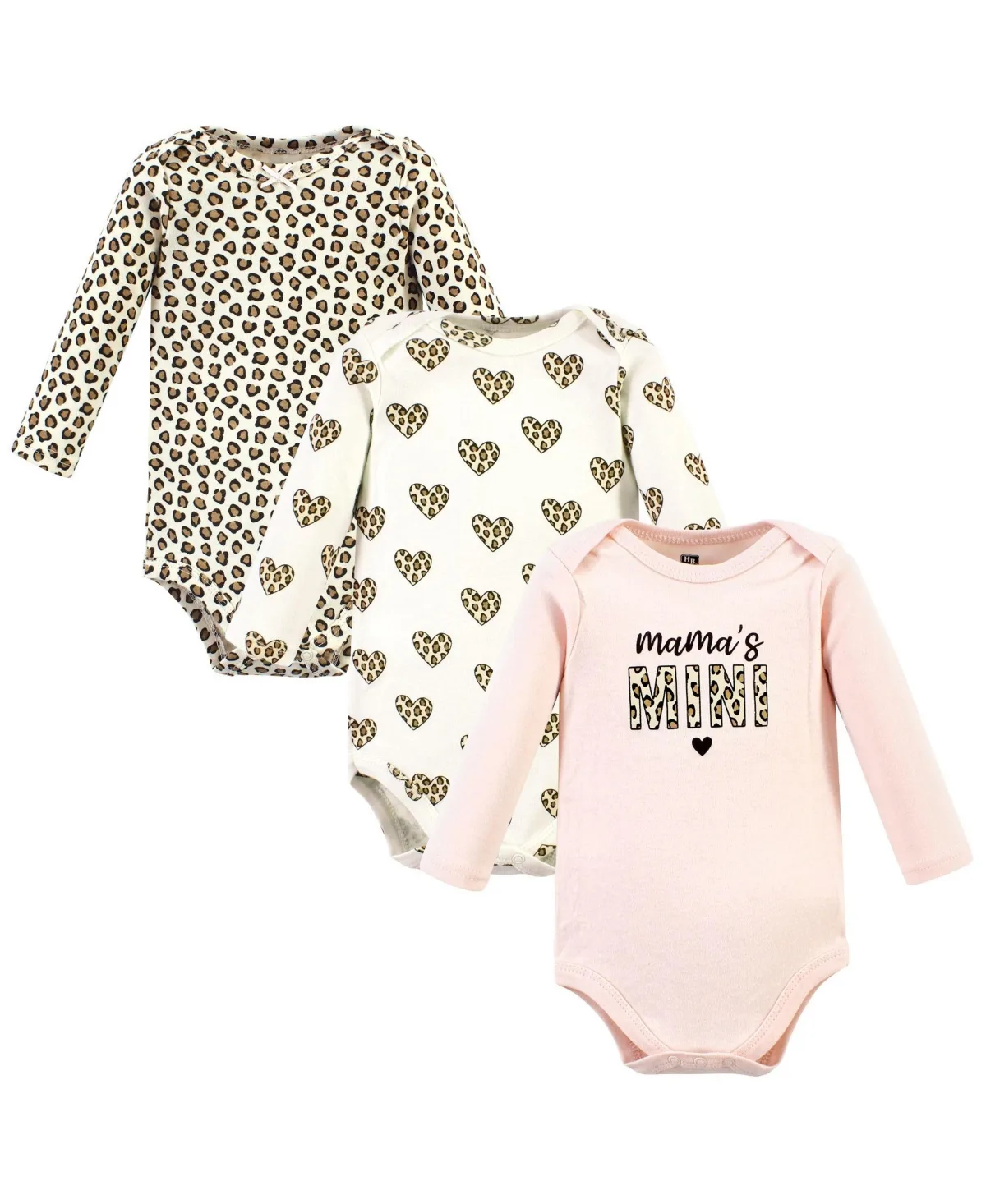 Hudson Cotton Long-Sleeve Bodysuits 3-Pack by Hudson Baby