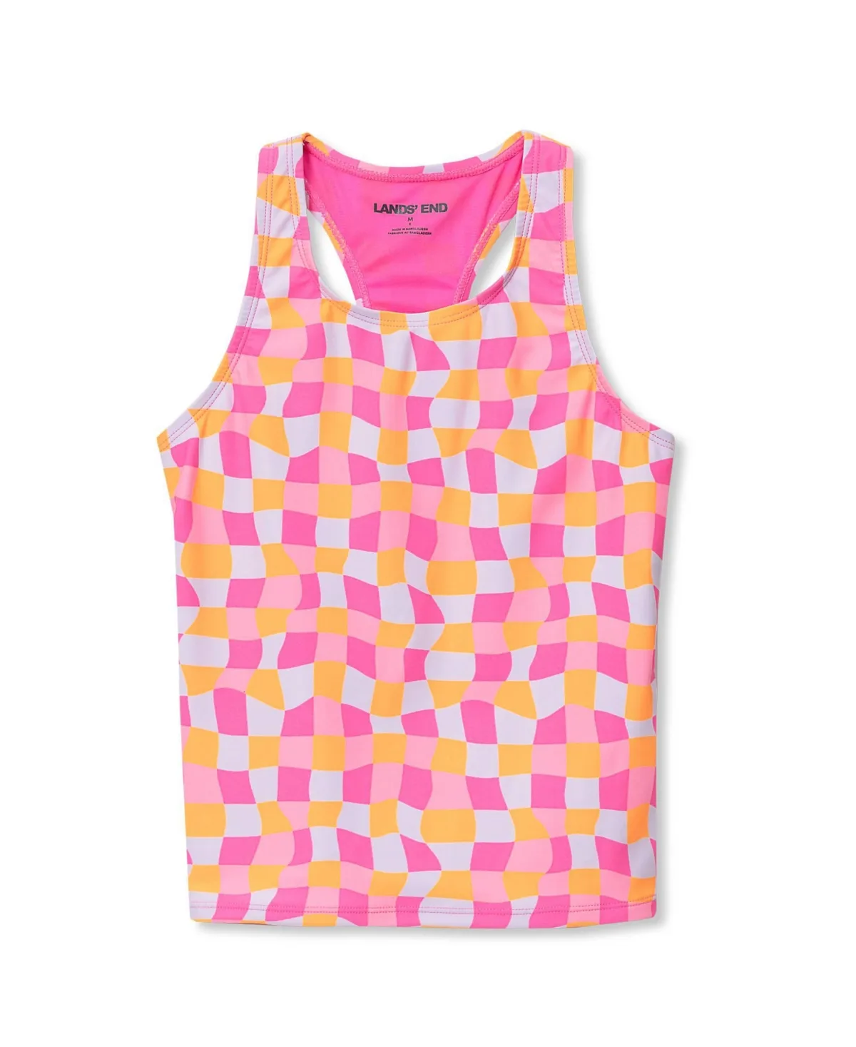 Chlorine Resistant Racer Back Tankini Swim Top by Lands' End