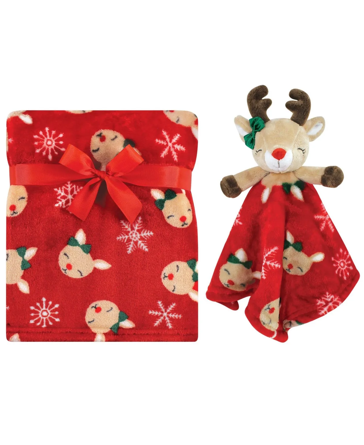 Plush Blanket with Security Blanket by Hudson Baby