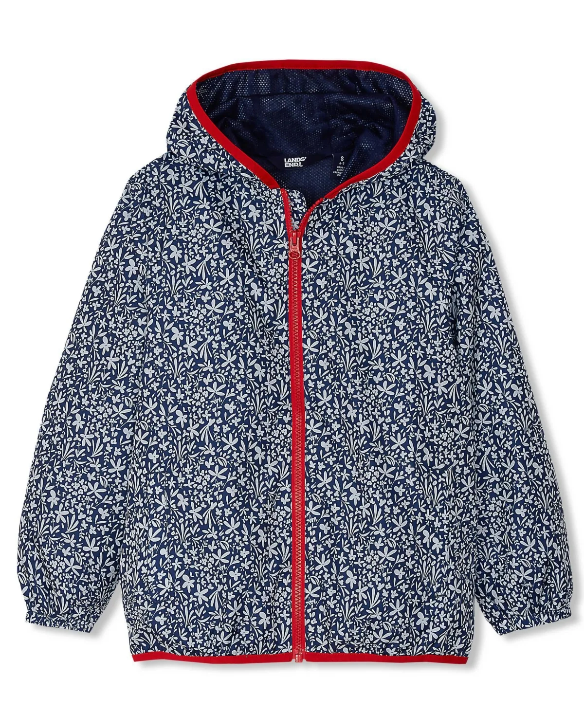 Waterproof Hooded Packable Rain Jacket by Lands' End