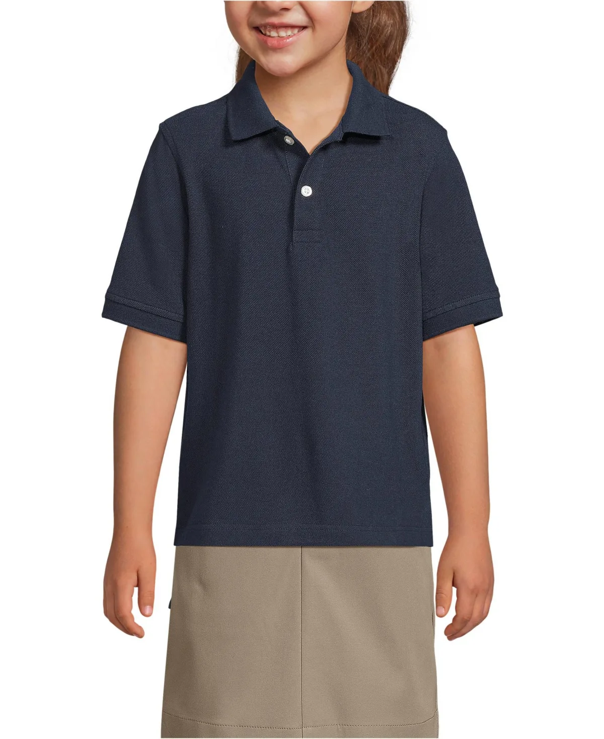 Short Sleeve Mesh Polo Shirt by Lands' End