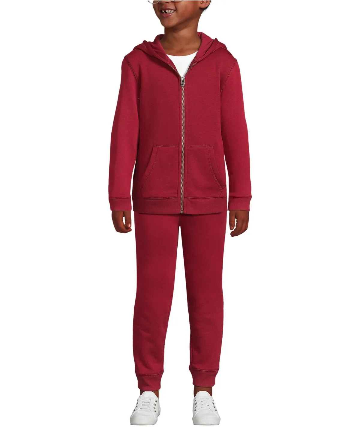 Zip Front Sweatshirt by Lands' End