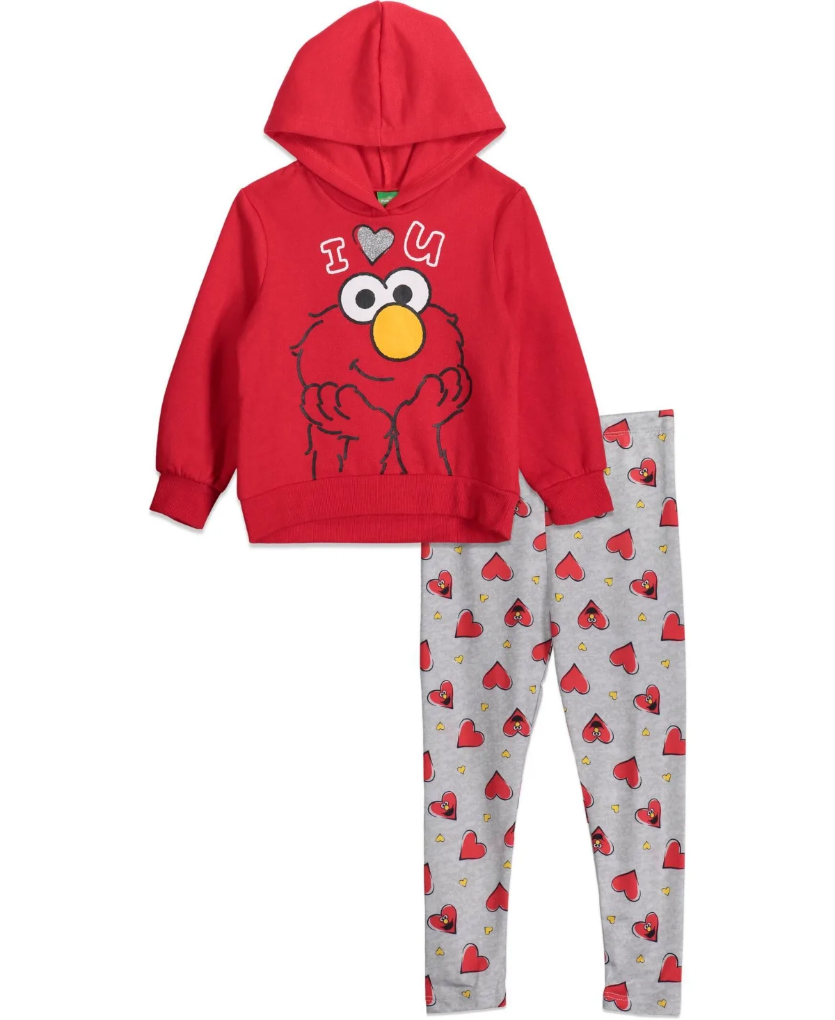 Rainbow Fleece Hoodie and Leggings Outfit Set by Sesame Street