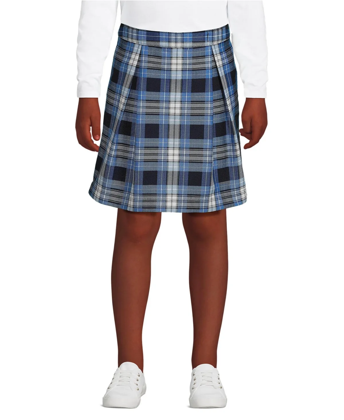 School Uniform Plaid Skort Top of Knee by Lands' End