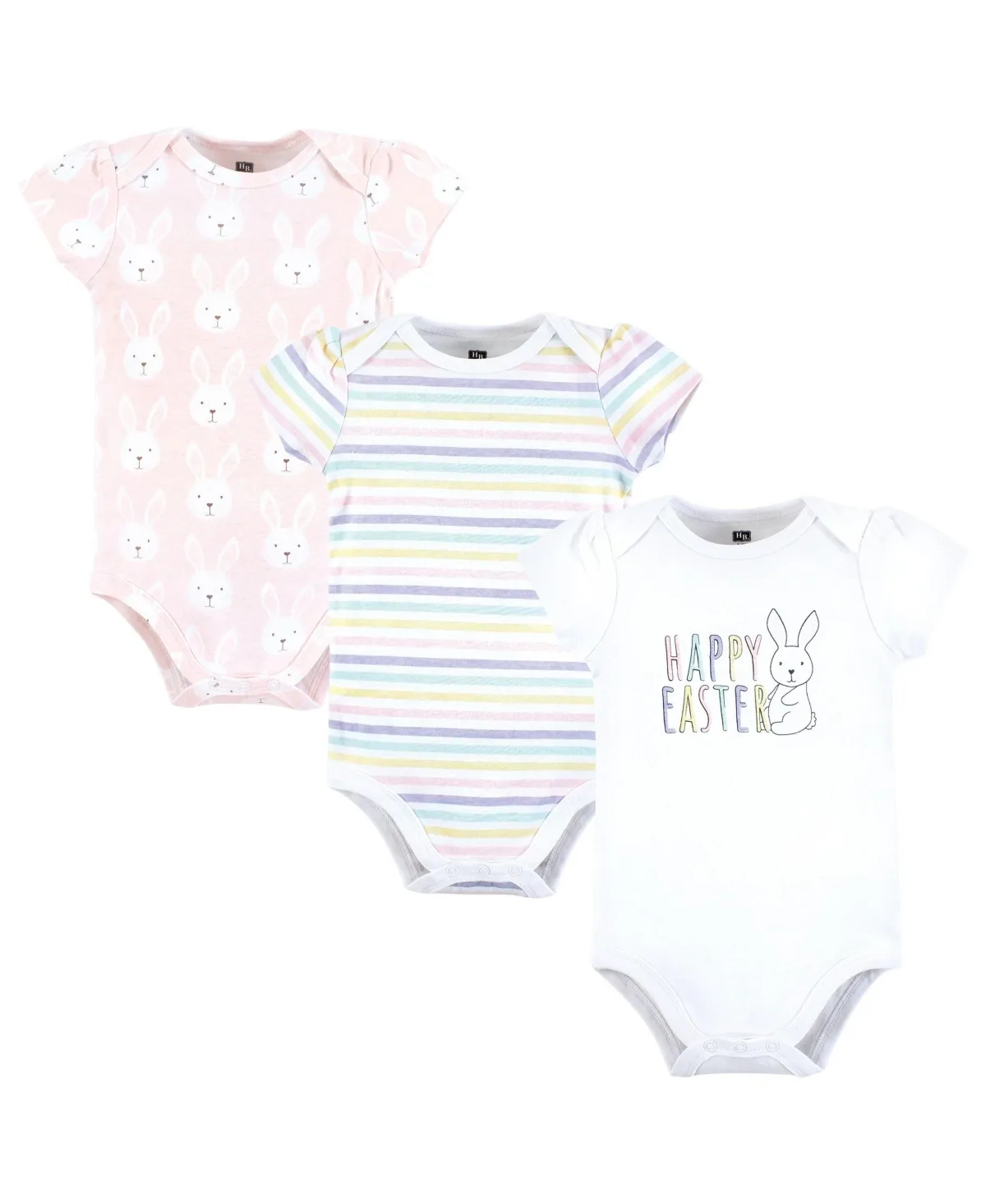 Hudson Soft Everyday Cotton Bodysuits 3-Pack by Hudson Baby