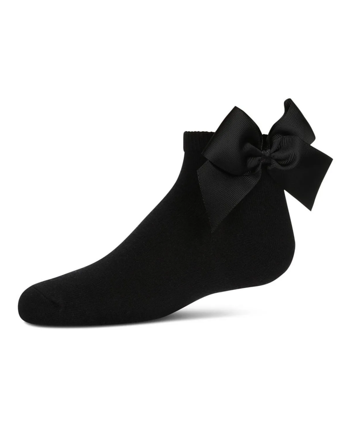 Bow-on-Back Cotton-Rich Anklet Sock by Memoi