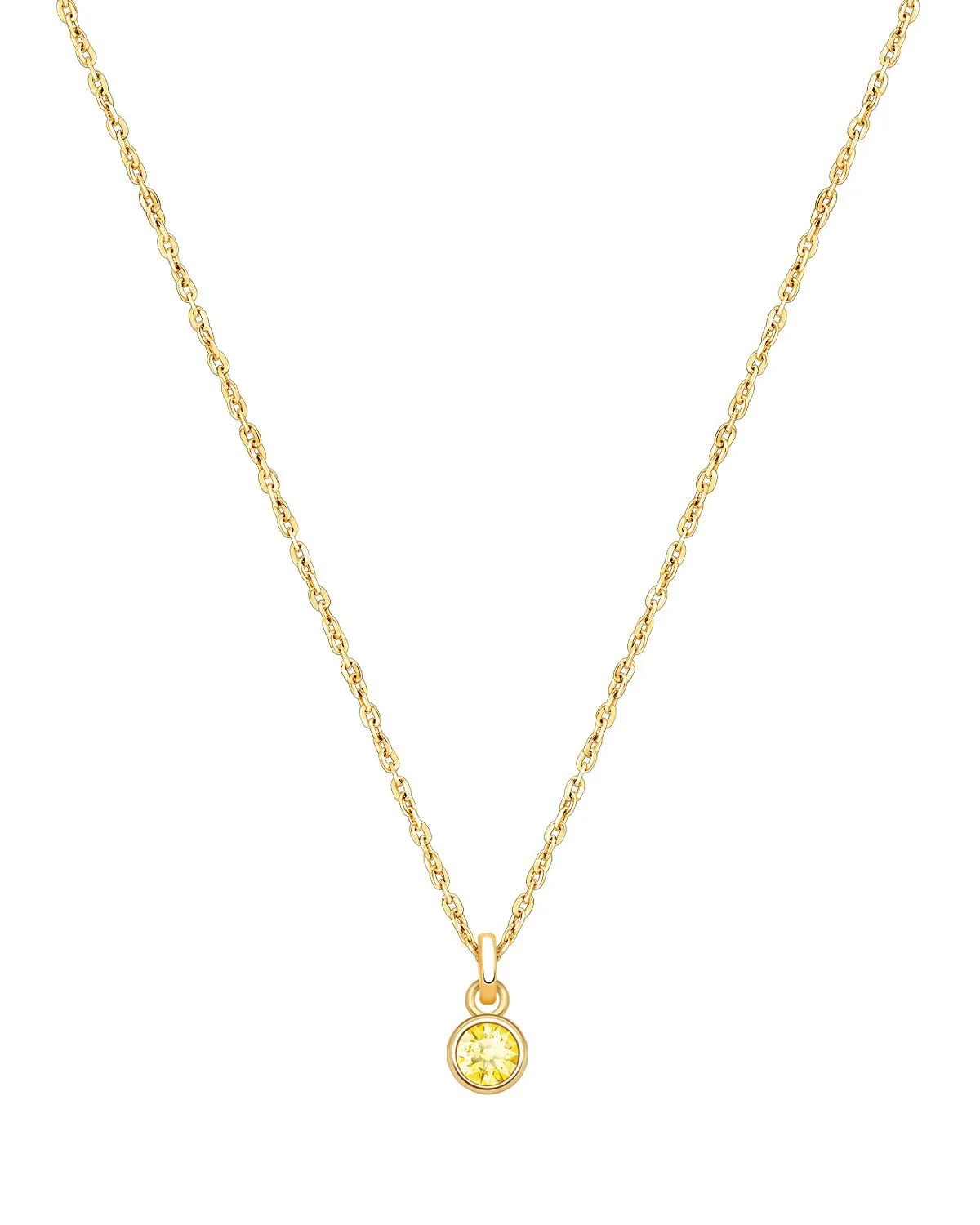 14K Gold Birthstone 12-14" Necklace by Tiny Blessings