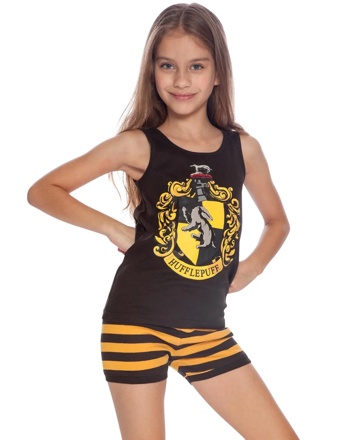 Gryffindor House Crest 2 Piece Cotton Tank Top Pajama Short Set by Harry Potter
