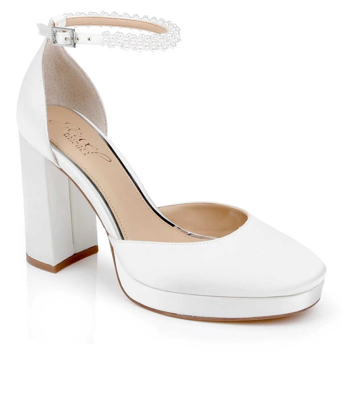 Noble Bridal Block Heel Pumps